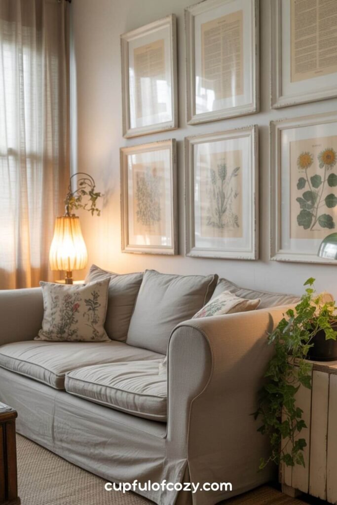 Botanical Wall Art from Vintage Books
