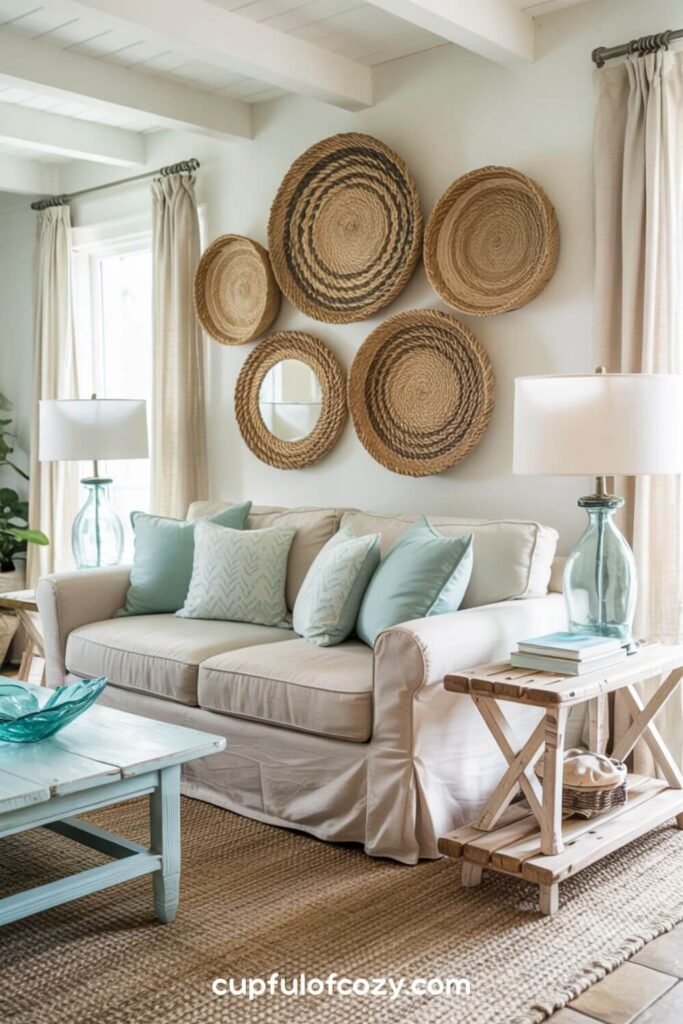 Coastal Texture Play with Baskets and Rope