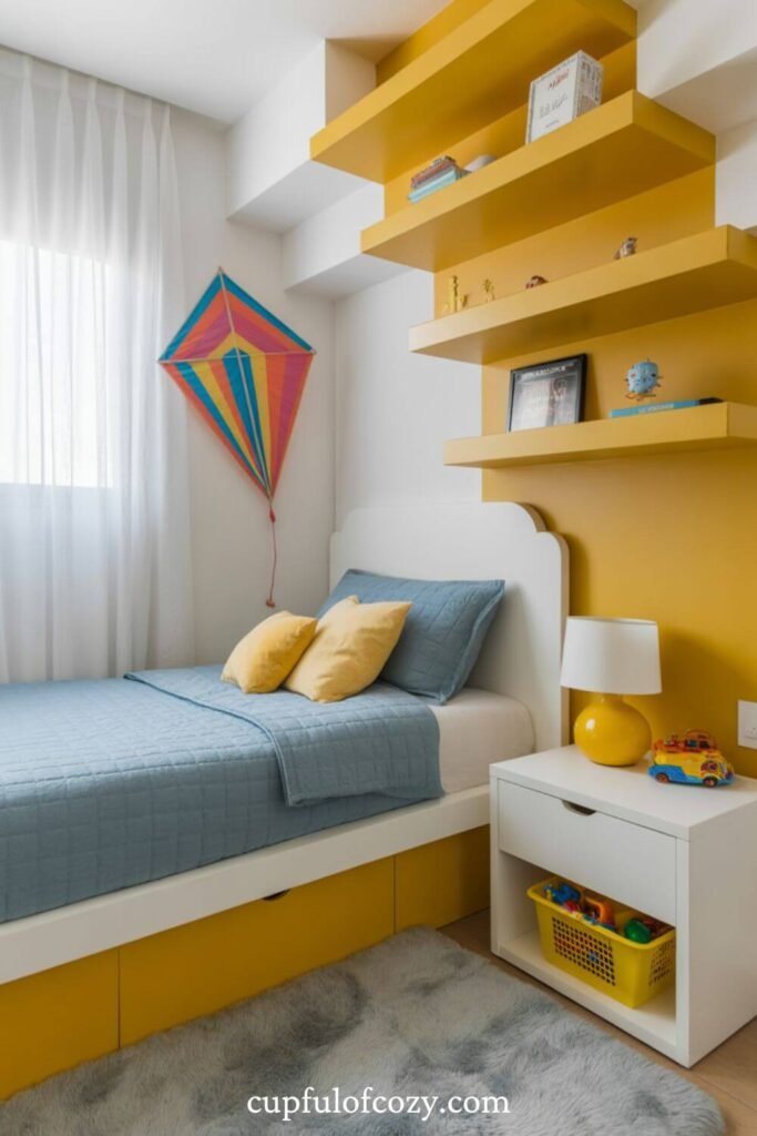 Floating Shelf Color Zones_ The Ultimate Storage Solution