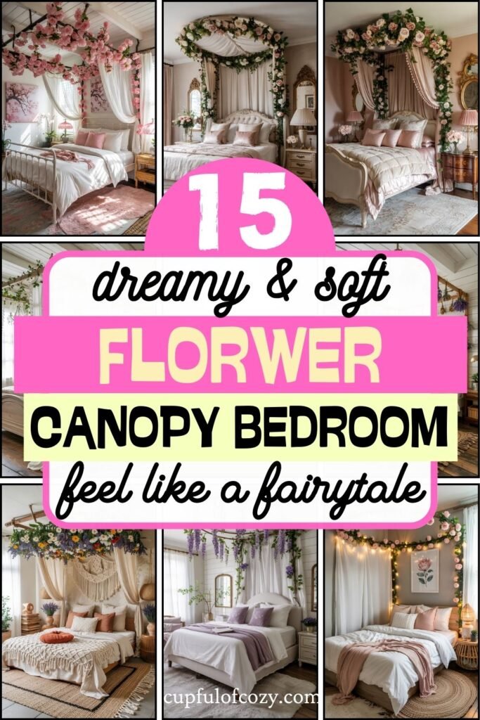 Floral Canopy Bedroom Ideas (3)
