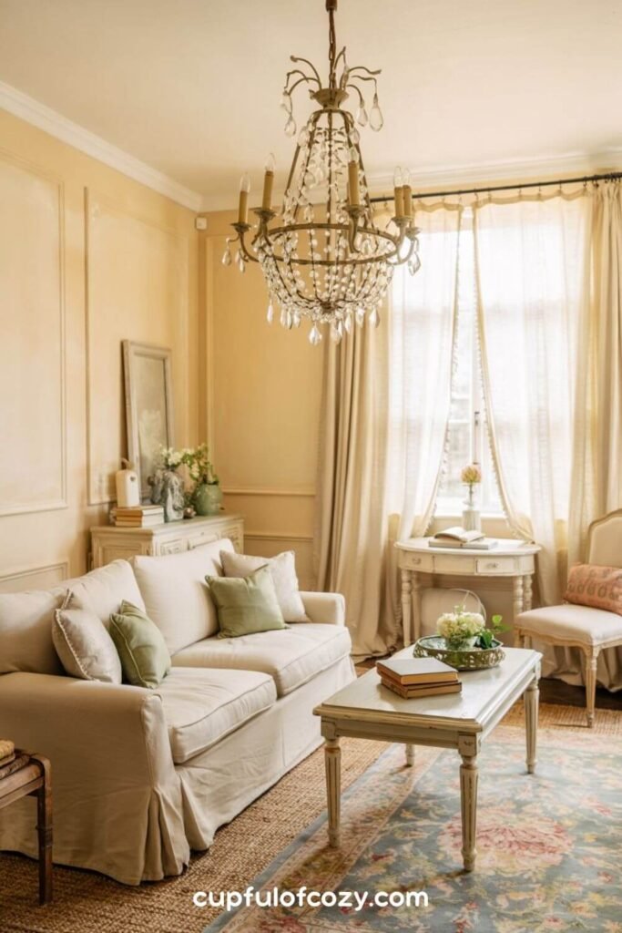French-Inspired Chandeliers With Crystal Accents