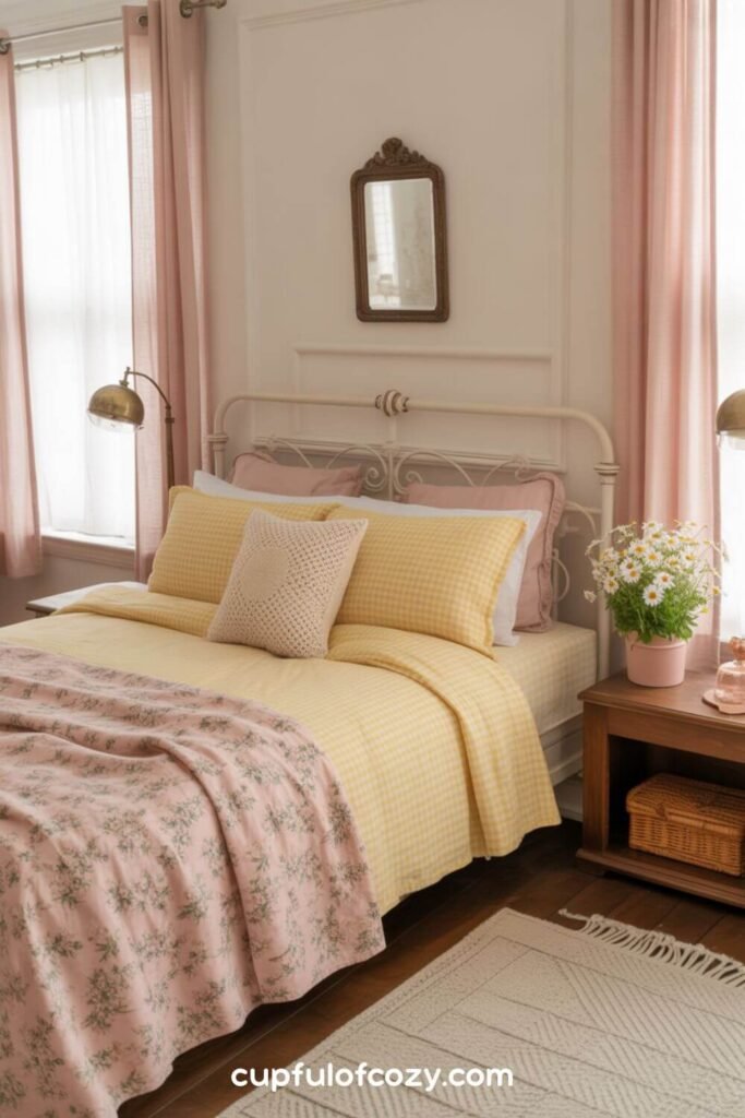 Gingham and Floral Mix-and-Match Bedding