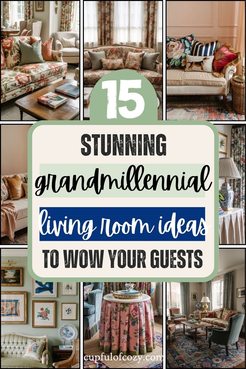 Grandmillennial Living Room Ideas (12)