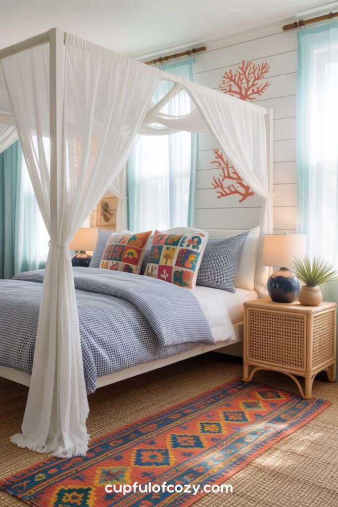 Layered Rugs_ Sisal Base with Colorful Kilim on Top (2)