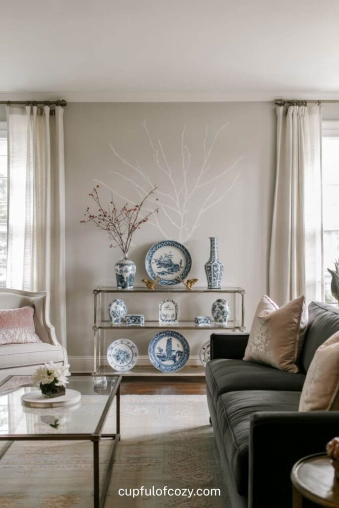 Lucite and Glass for Airy Elegance