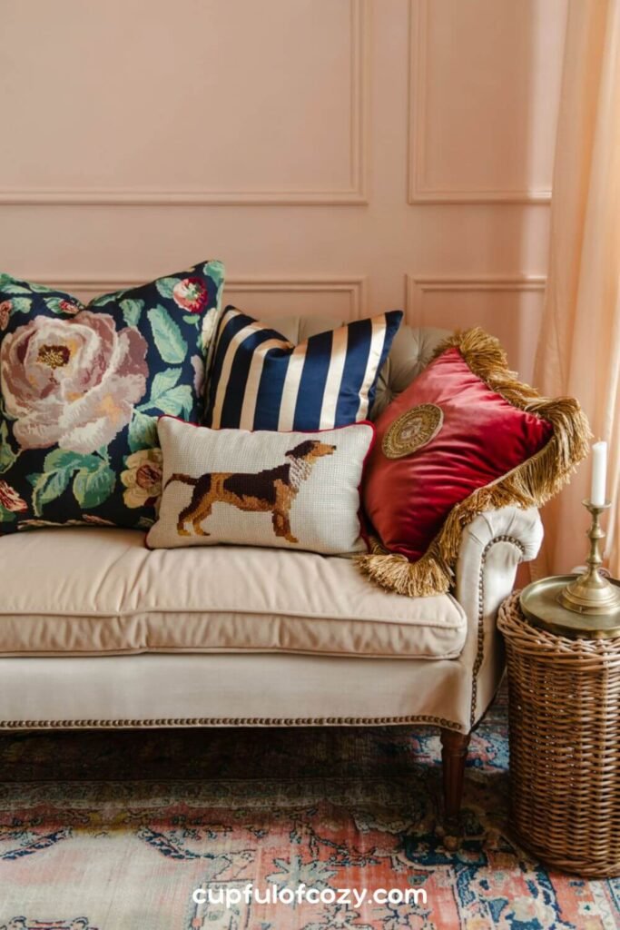Mix-and-Match Throw Pillows For Layered Luxury