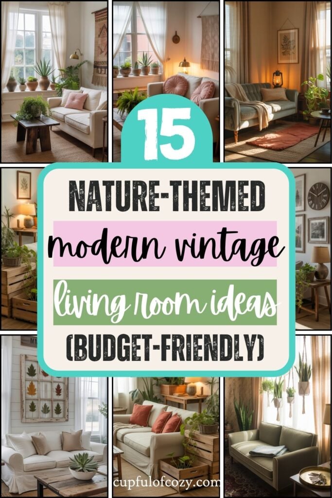 Nature-Inspired Vintage Modern Living Rooms (2)