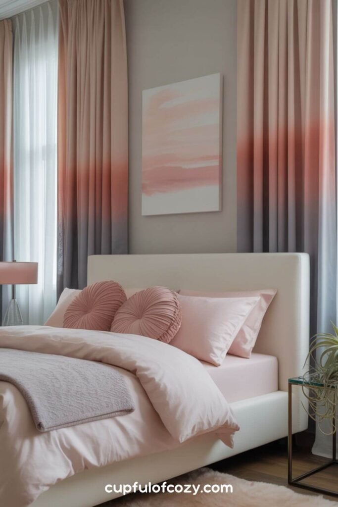 Ombré Effects From Pink to Grey