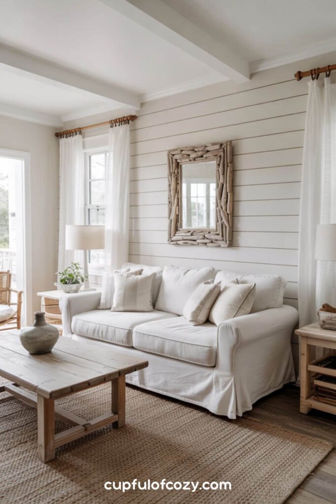 Painted Shiplap in Just the Right Places