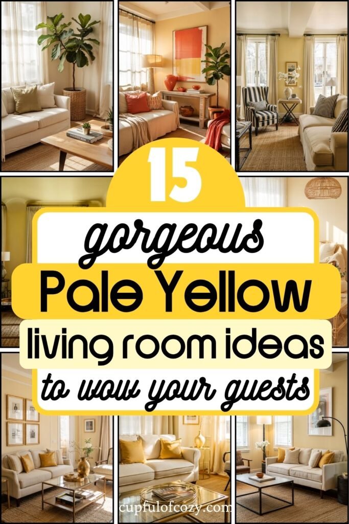 Pale Yellow Living Room Ideas