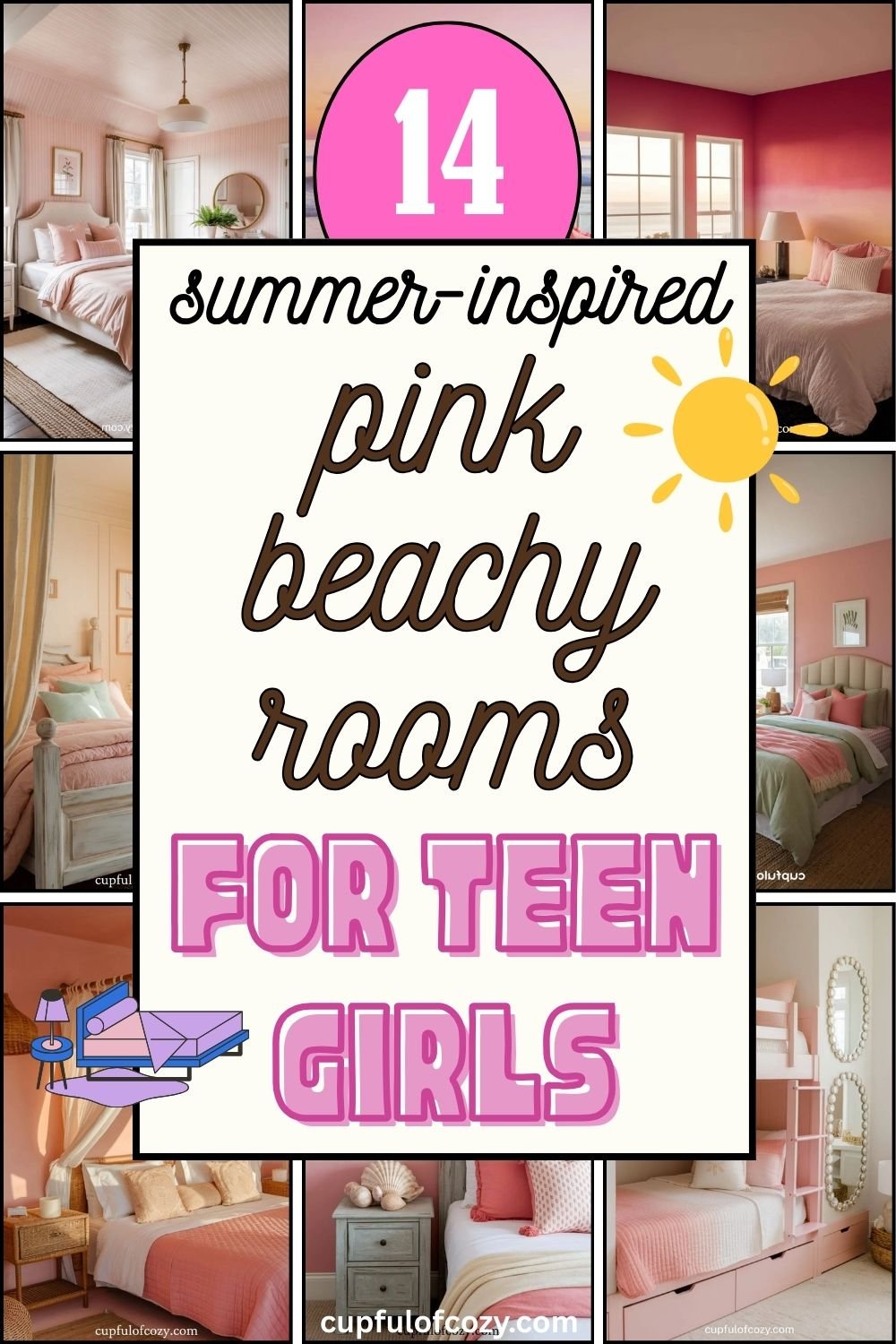 14 Summer-Inspired Pink Beach Bedroom Ideas For Teen Girls