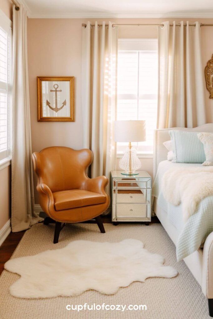 Saddle-Inspired Accent Chairs and Poufs (2)