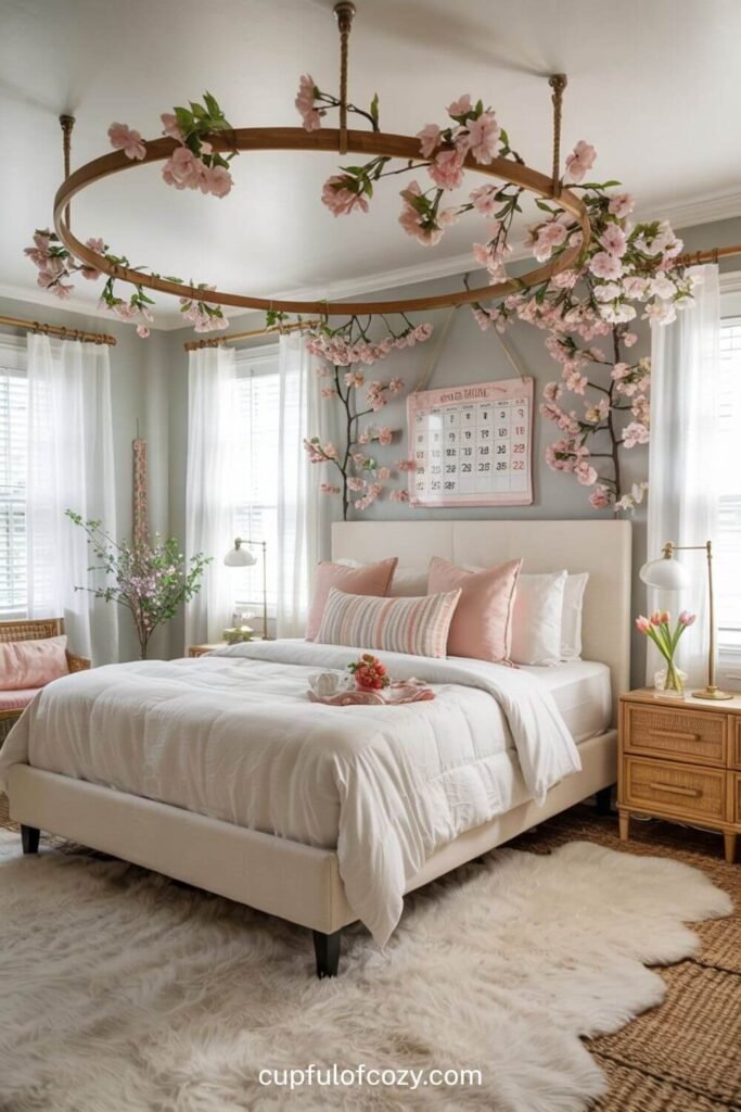 Seasonal Flower Hoop Canopy