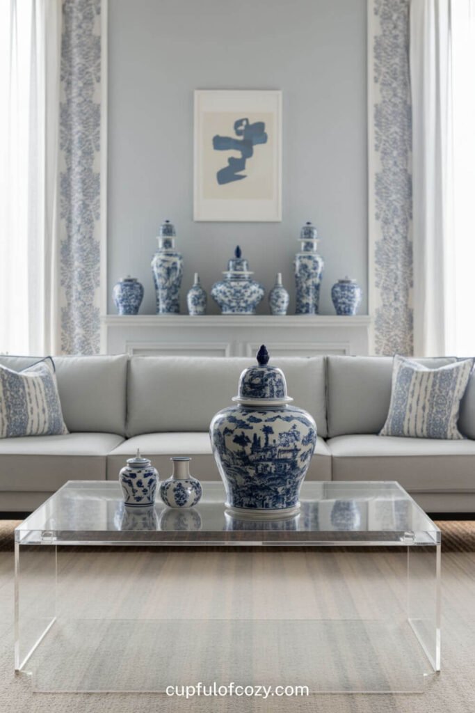 Statement Blue and White Porcelain (But Make It Modern!) (2)