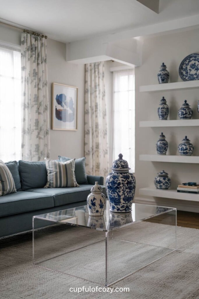 Statement Blue and White Porcelain (But Make It Modern!)