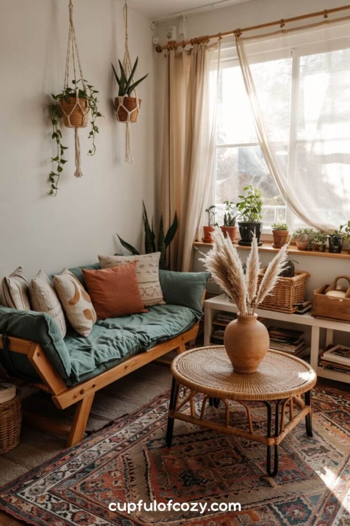 Tera Cotta Small Apartment Living Room (2)