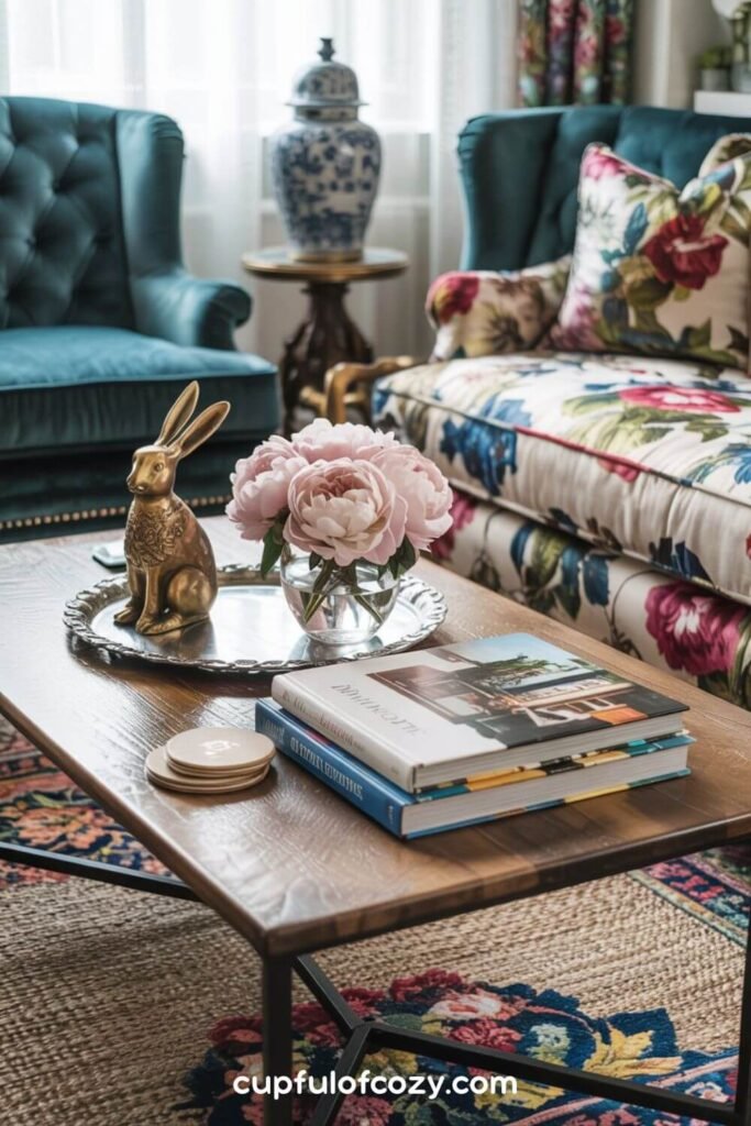 The Perfect Grandmillennial Coffee Table Setup