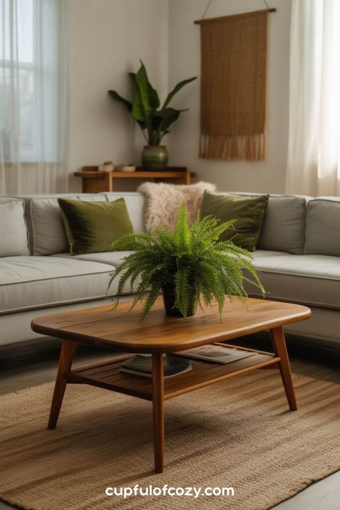 Thrifted Wood Coffee Table Revival