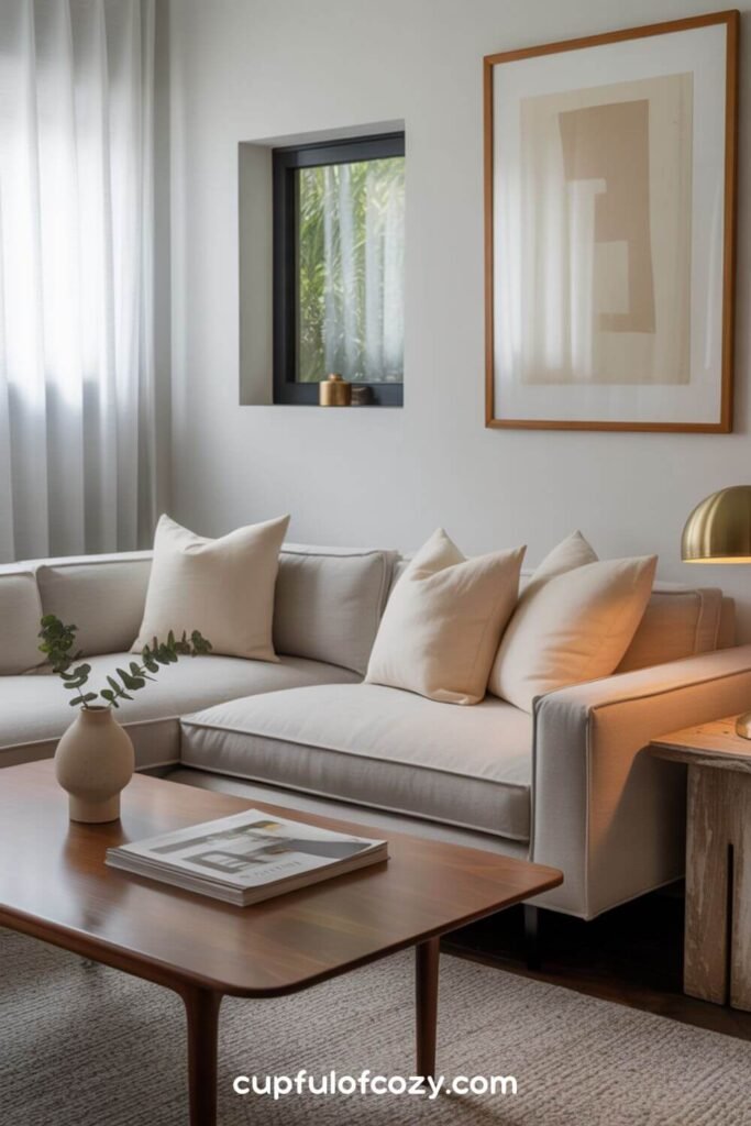 Warm Wood Tones With Grey Backdrop (2)