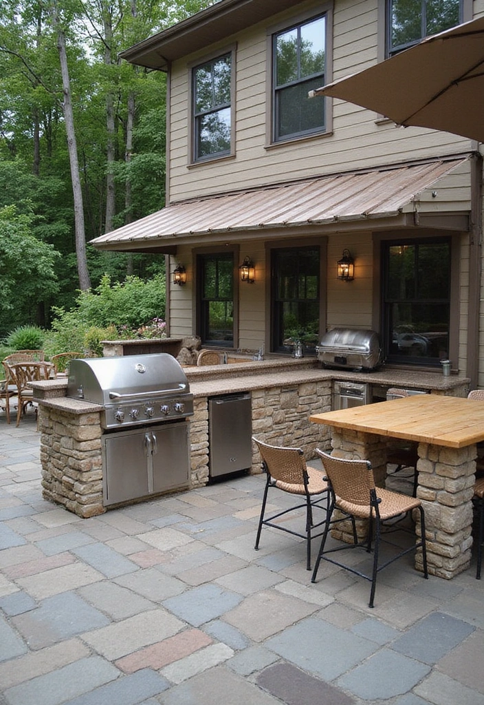 21 Jaw-Dropping Backyard Outdoor Kitchen Designs to Elevate Your Summer BBQs! - 20. Multi-Functional Space