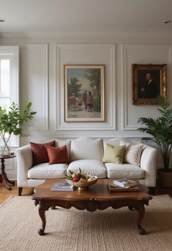 15 Old Money Living Room Ideas That Feel Timeless, Elegant, and Understated - 3. Vintage Charm