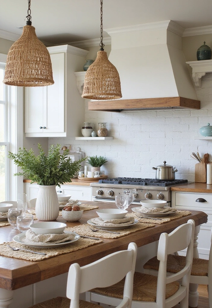20 Budget-Friendly Coastal Hamptons Style Kitchen Ideas That Look Expensive! - 8. Cozy Textiles
