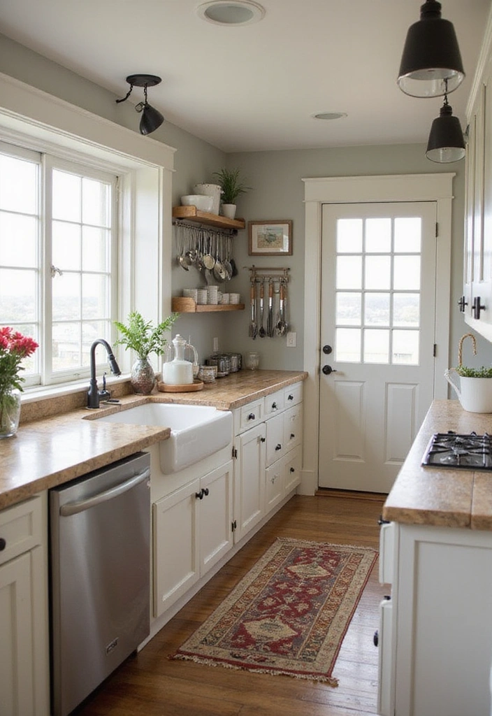20 Charming Small Coastal Cottage Kitchens to Spark Your Decor Dreams! - 16. Creative Storage Solutions