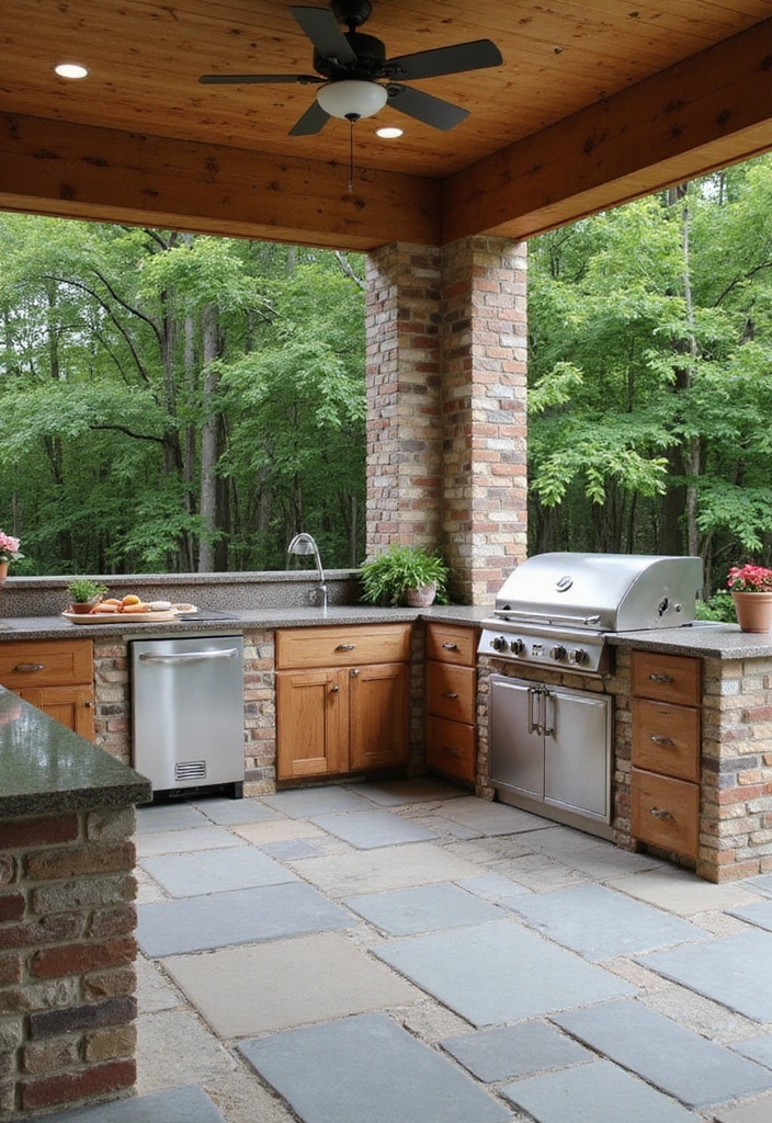 21 Jaw-Dropping Backyard Outdoor Kitchen Designs to Elevate Your Summer BBQs! - 12. Family-Friendly Fun Zone