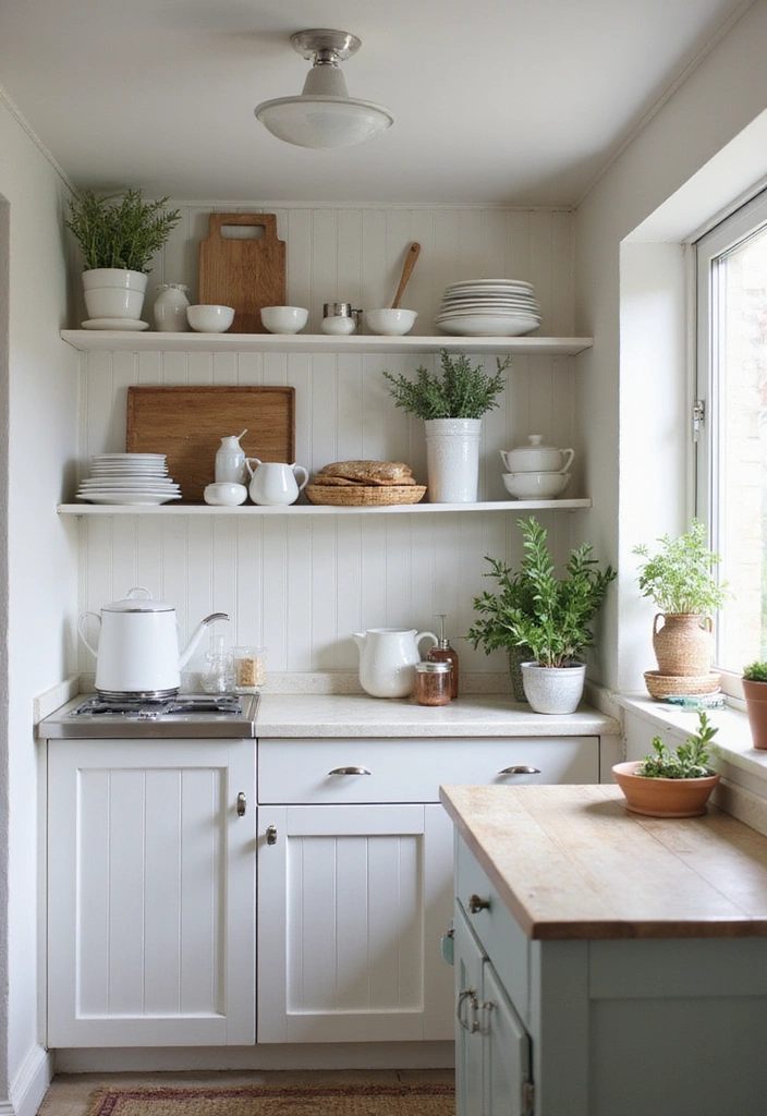 20 Charming Small Coastal Cottage Kitchens to Spark Your Decor Dreams! - 2. Beachy Minimalism