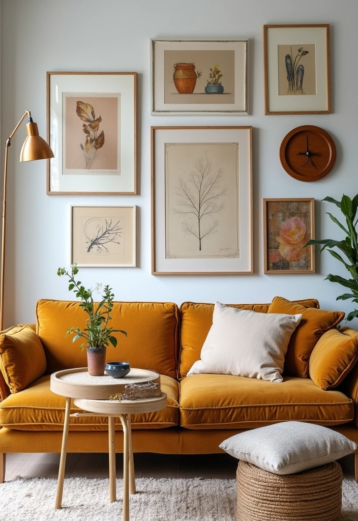 17 Eclectic Gallery Wall Styles for Your Living Room That Will Show Off Your Personality! - 15. Modern Eclectic