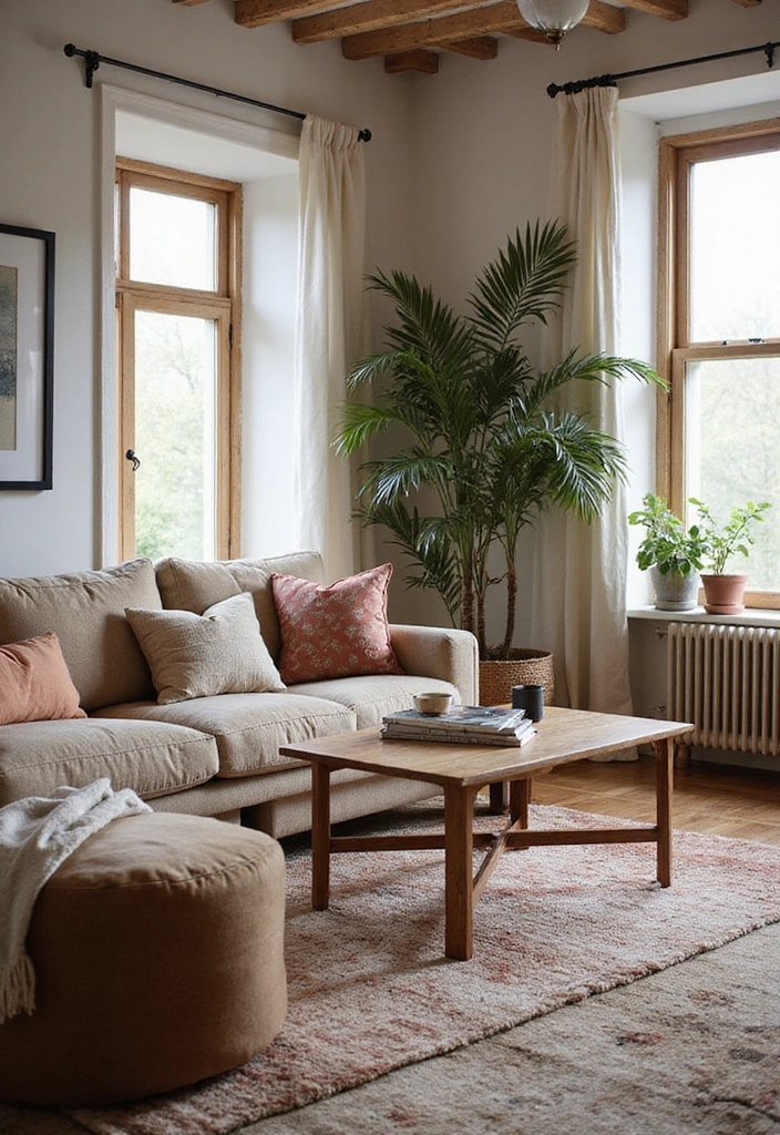 18 Cozy and Chic Modern Mediterranean Living Room Designs That Will Inspire You! - 6. Textured Fabrics and Layering
