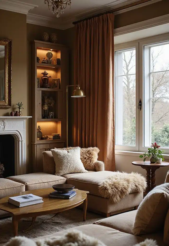 20 Jaw-Dropping Cream Black and Gold Living Room Designs You Need to See! - 5. Luxurious Textiles