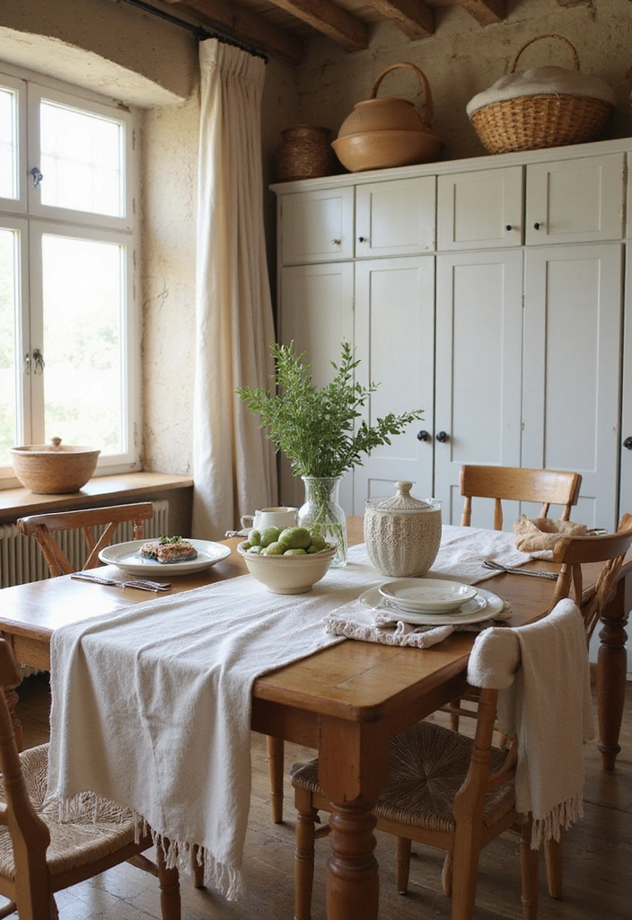 Step By Step Guide: Achieving Eco-Friendly Industrial Decor in Your Rustic Kitchen - 6. Add Natural Textiles