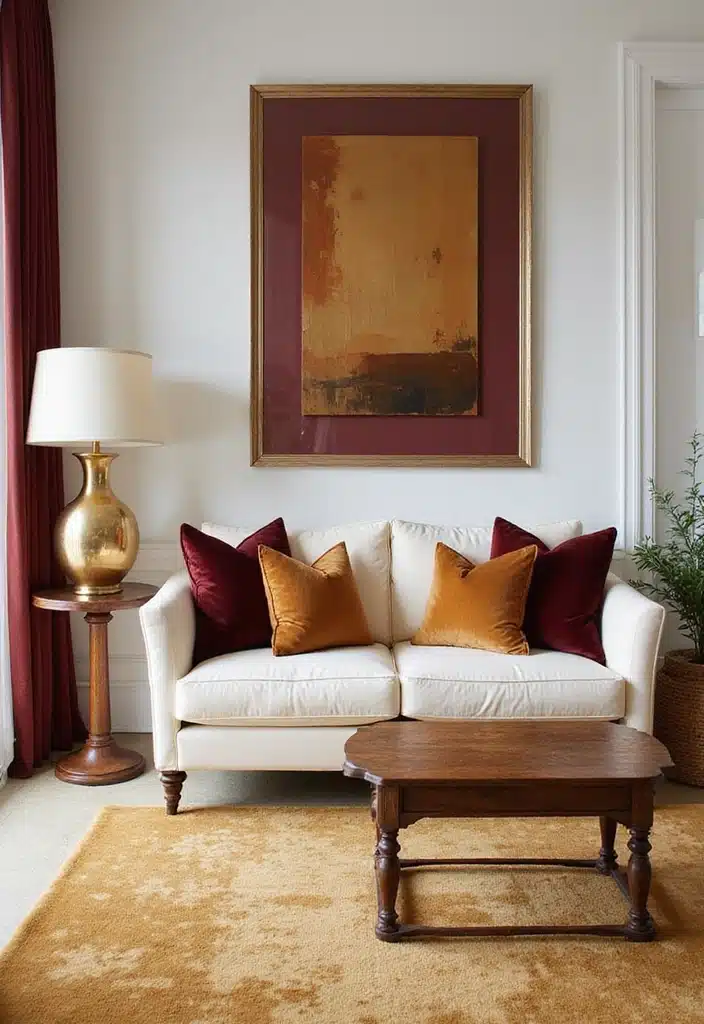 15 Old Money Living Room Ideas That Feel Timeless, Elegant, and Understated - 13. Timeless Color Accents