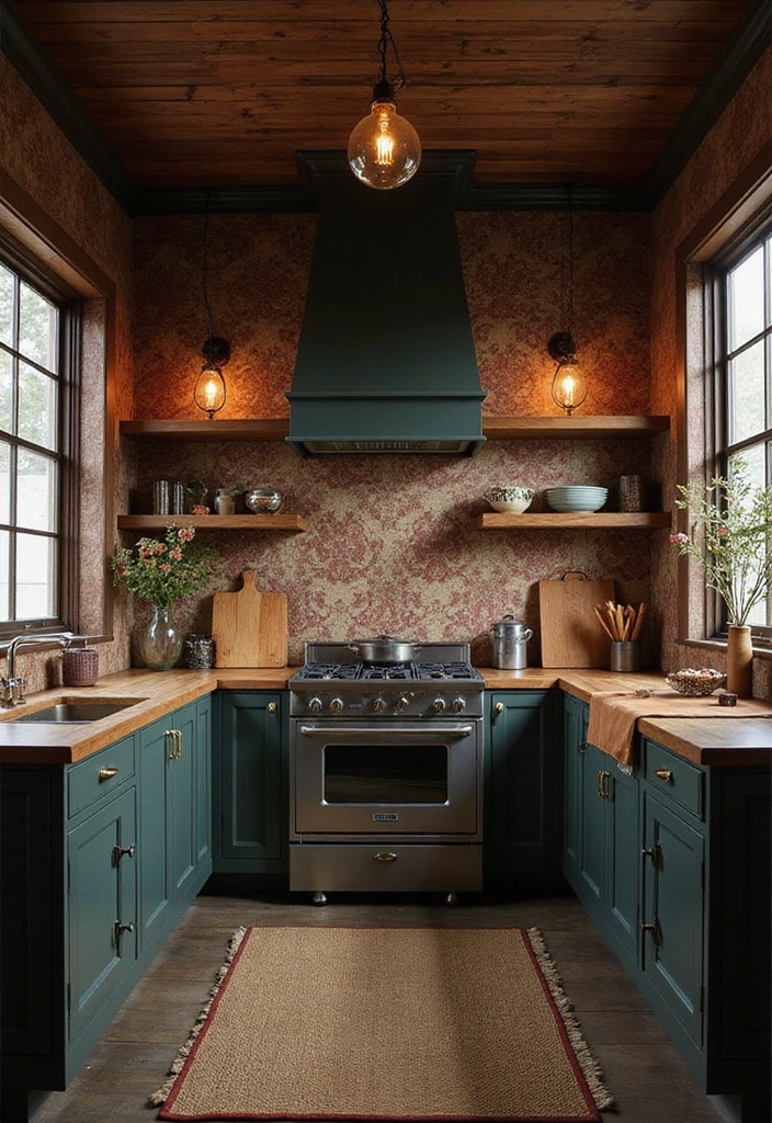 Step By Step: How to Create a Moody Vintage Kitchen That Tells a Story - 1. Embrace Rich, Dark Colors