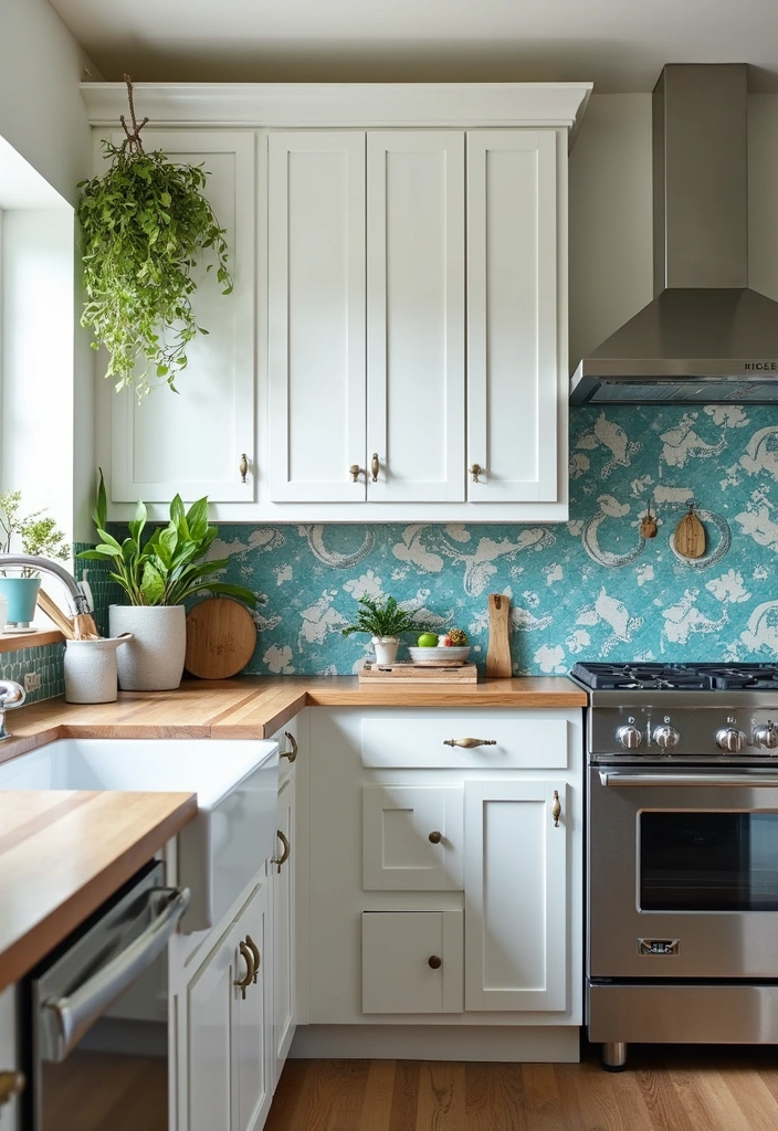 20 Charming Small Coastal Cottage Kitchens to Spark Your Decor Dreams! - 7. Coastal Colorful Tiles