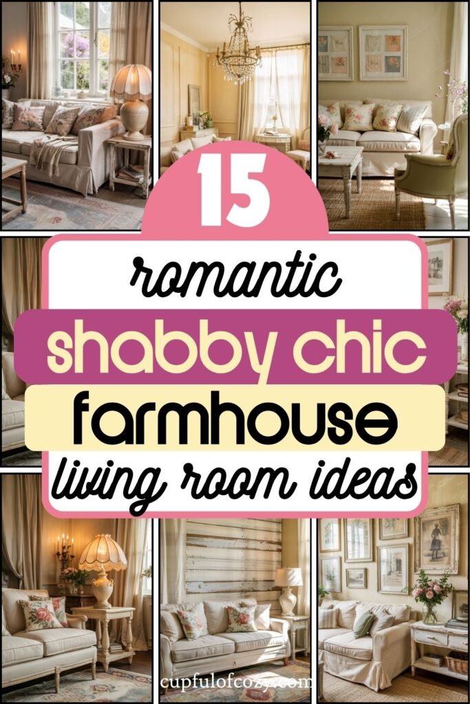 shabby chic farmhouse living room ideas