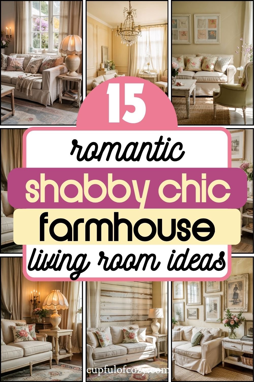 shabby chic farmhouse living room ideas