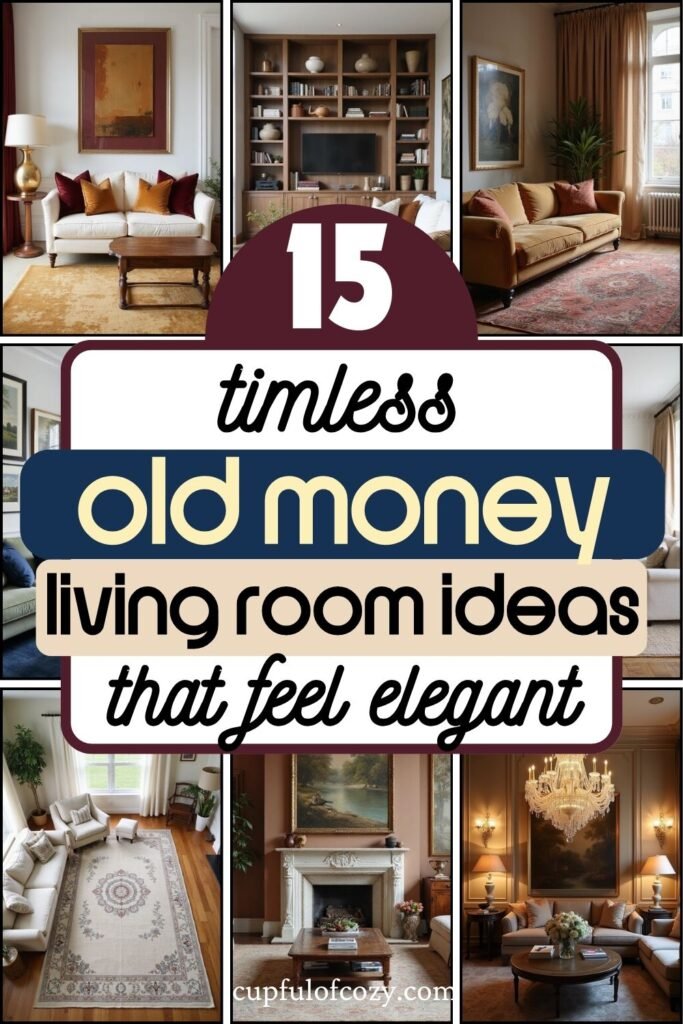 timeless old money living room