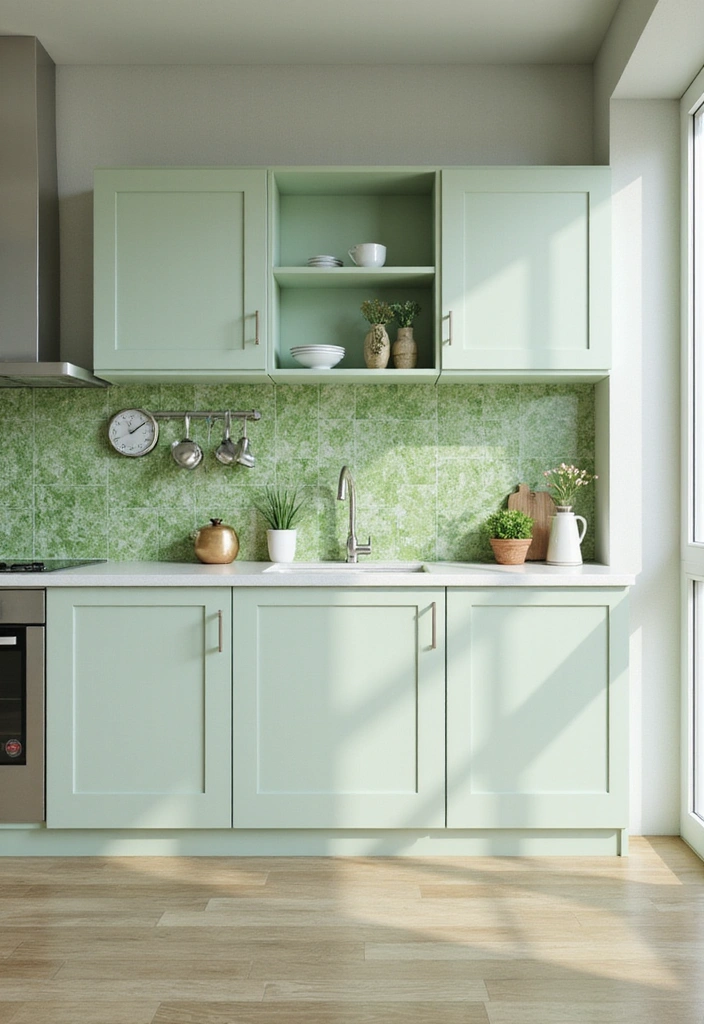 11 Eco-Friendly Light Green European Kitchen Decor Hacks That Are Beautiful and Sustainable! - 2. Eco-friendly Backsplash Ideas