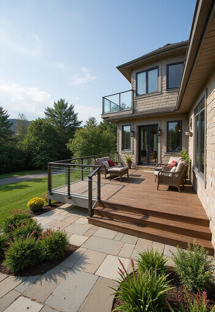 20 Stunning Modern Backyard Patio Designs That Will Transform Your Outdoor Space! - 20. Elevated Deck Retreat
