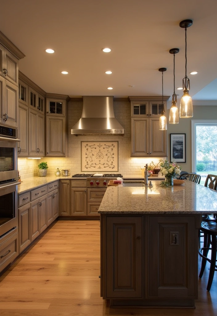 20 Inspiring Small L Shape Kitchen Ideas You Need to See to Believe! - 14. Lighting Layers