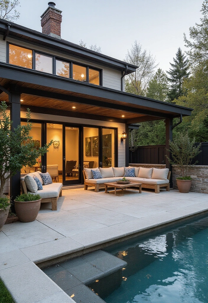 20 Stunning Modern Backyard Patio Designs That Will Transform Your Outdoor Space! - 17. Smart Tech Patio