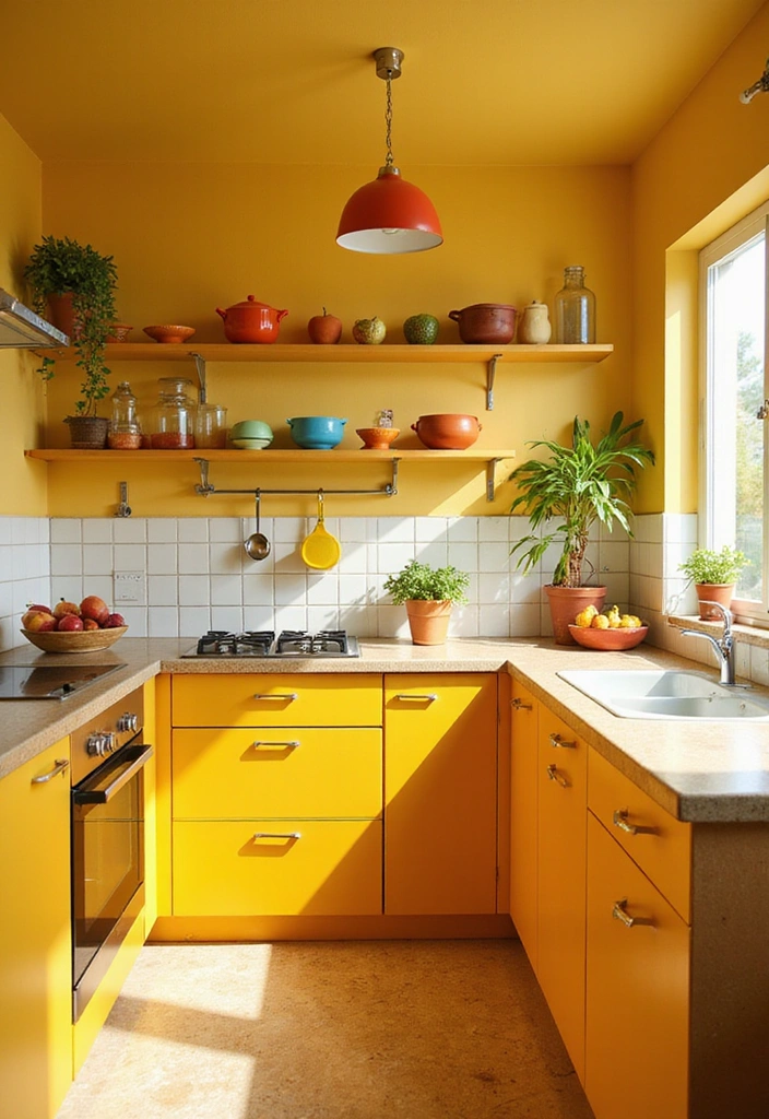 12 Vintage Yellow Farmhouse Kitchen Ideas That Will Brighten Your Home! - 3. Whimsical Accents