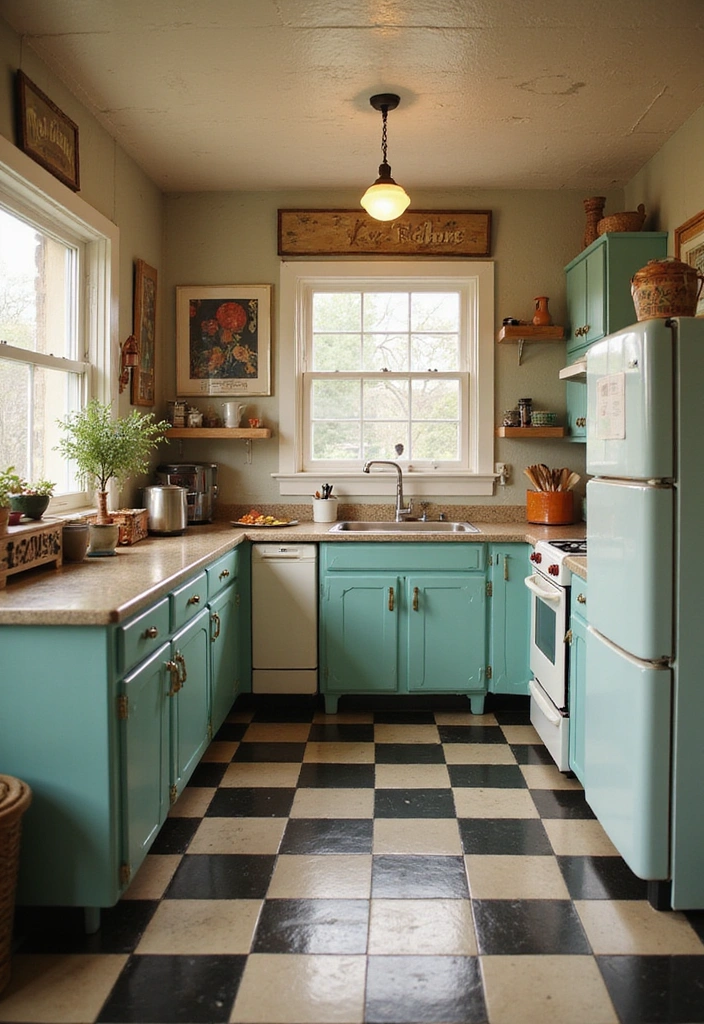20 Inspiring Small L Shape Kitchen Ideas You Need to See to Believe! - 6. Vintage Inspired