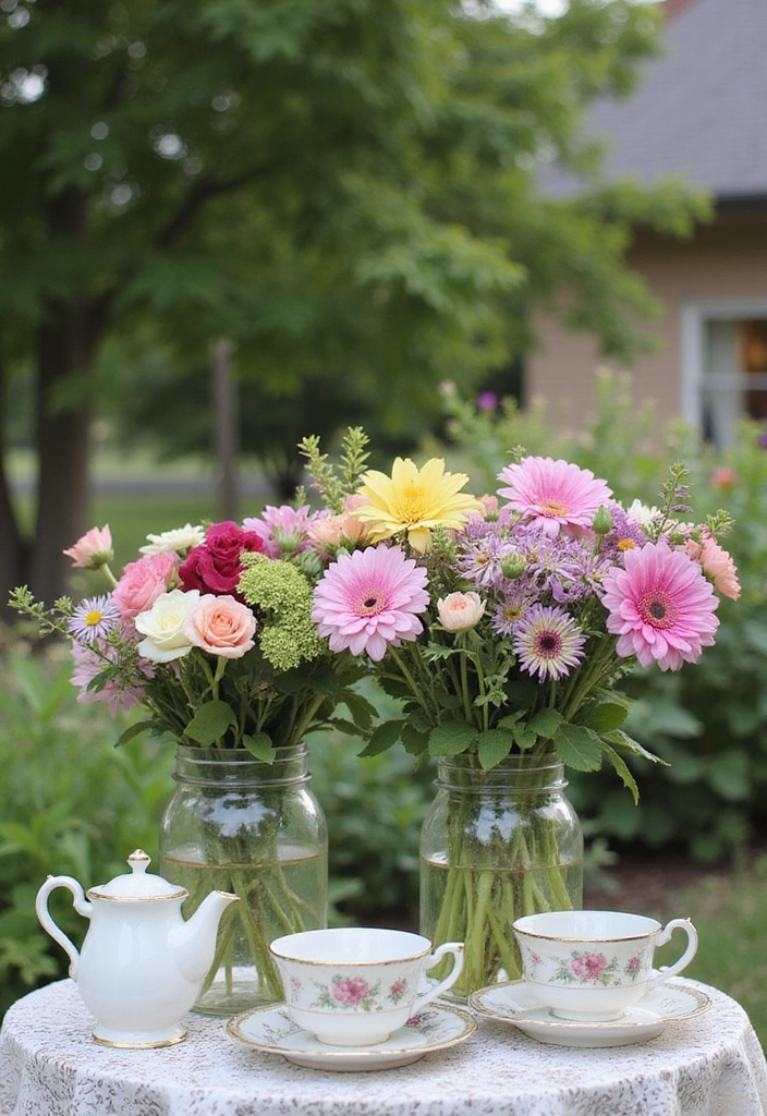20 Whimsical Cottagecore Backyard Ideas That'll Make You Want to Live Outside! - 8. Fresh Flower Bouquets