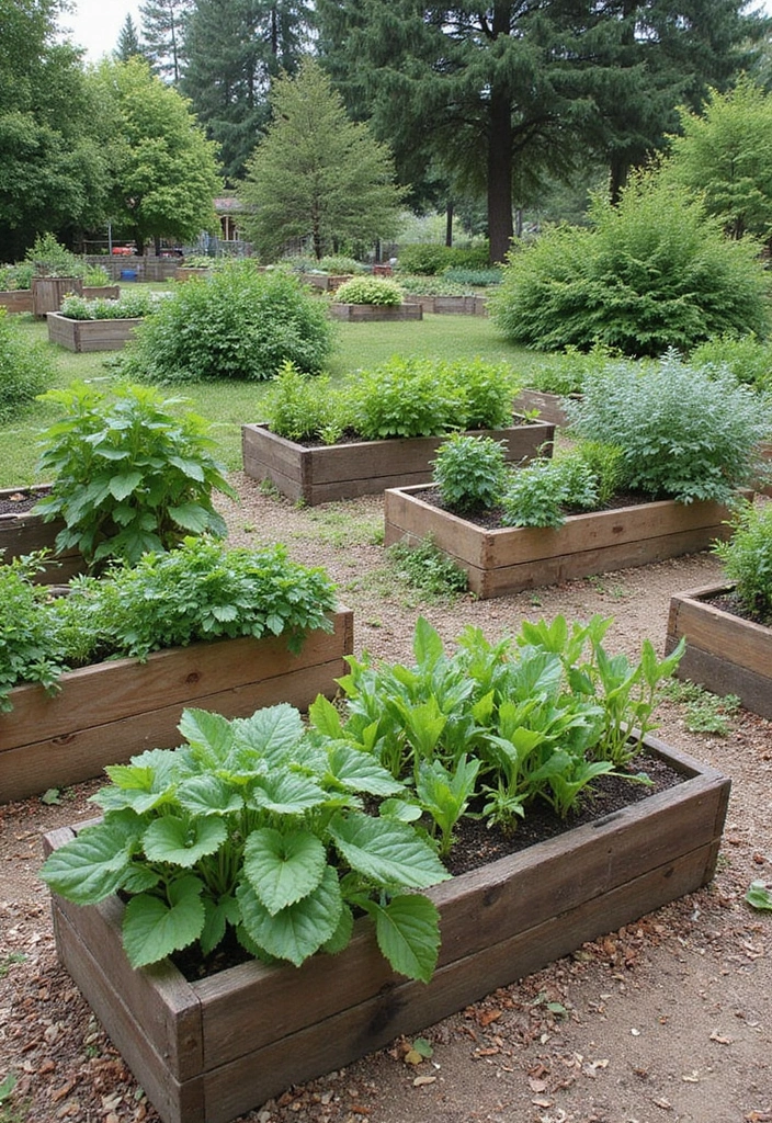 22 Rustic Sloped Backyard Landscaping Ideas on a Budget You Can't Miss! - 5. Raised Garden Planters