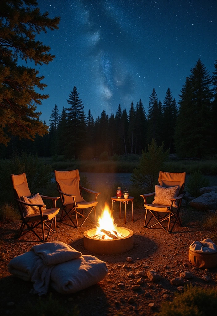 20 Cozy Outdoor Fire Pit Seating Area Ideas That Will Make You Want to Live Outside! - 10. Camping-Style Fire Pit Experience