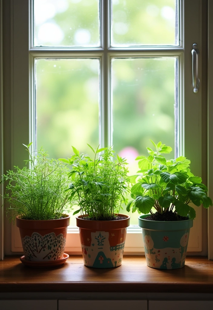 10 Hacks to Maximize Style in Your Small Bohemian Kitchen with Plants - 4. Create a Herb Garden