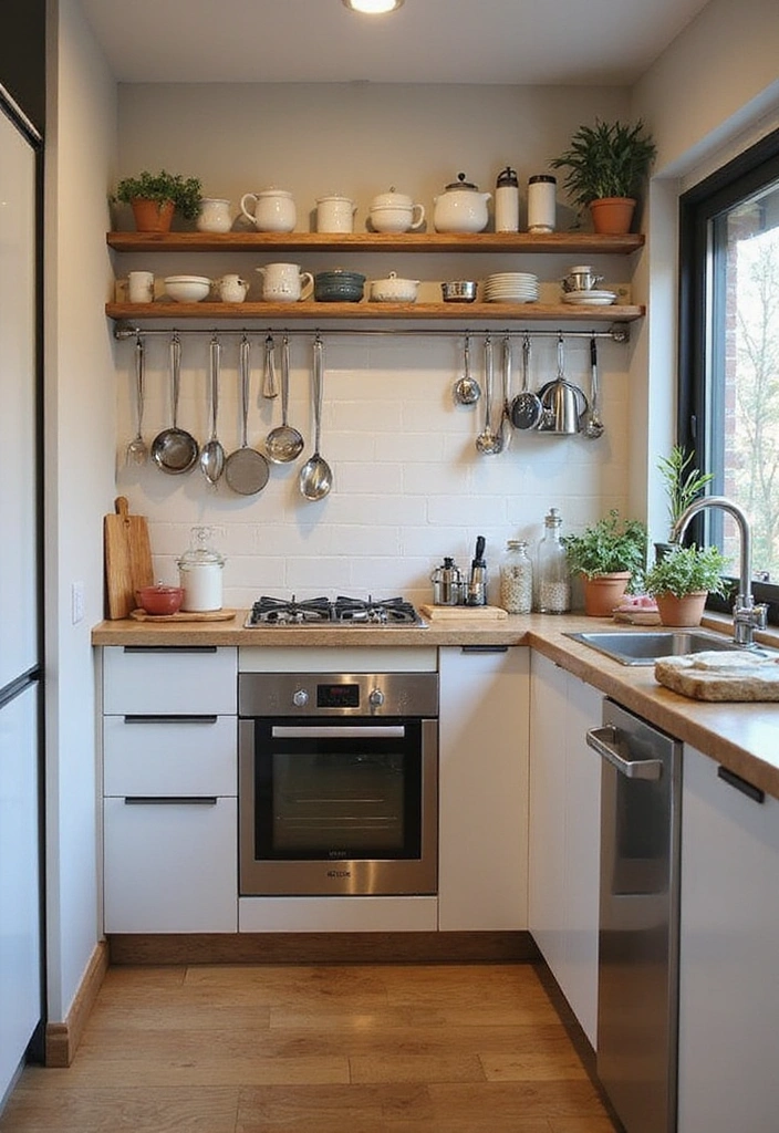 14 Small One Side Kitchen Ideas for Maximum Organization and Efficiency! - 5. Cooking Stations